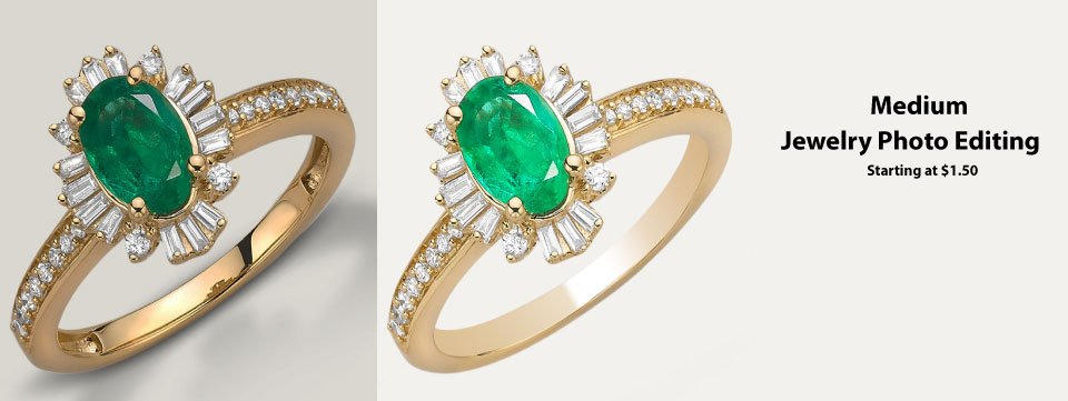 Medium Jewelry Image Editing Service